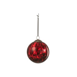 Boule de Noël en verre multicouleur 15x15x15 cm