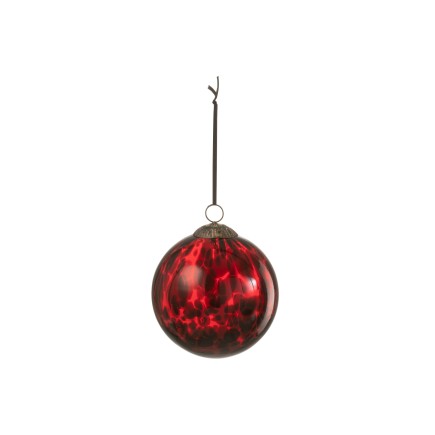 Bola de Navidad de vidrio multicolor de 15x15x15 cm