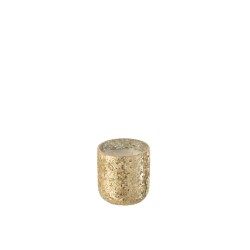 Vela perfumada de 40 horas en un frasco de vidrio dorado de 9x9x10 cm