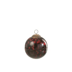 Bougie boule de Noël en Paraffine multicouleur 10x10x10 cm