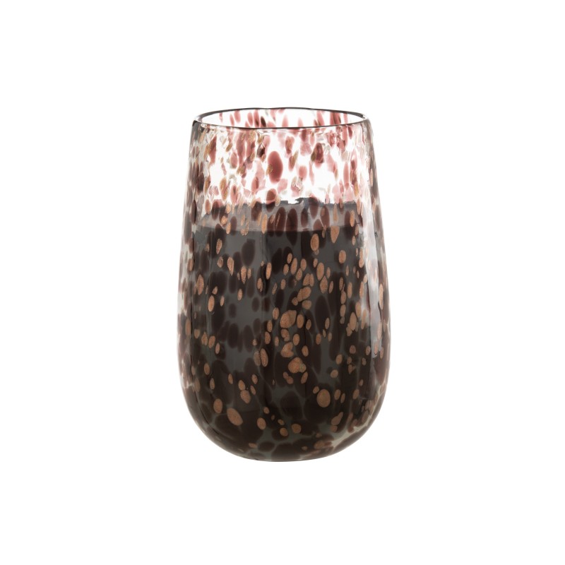 BOUGIE SENT NOIR/MIX VERRE L-230H