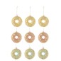 Boite de 6 boules de Noël en verre multicouleur 9x3.5x9.5 cm Boite de 6 boules de Noël en verre multicouleur 9x3.5x9.5 cm