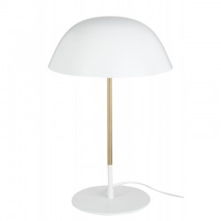 Lampe de table en métal blanc 30x30x51 cm