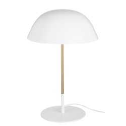 Lámpara de mesa de metal blanco 30x30x51 cm