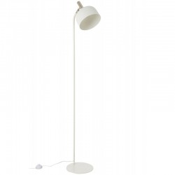 Lampadaire en métal blanc 30x30x135 cm