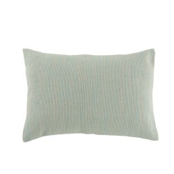 Coussin rectangulaire uni en coton menthe 60x40cm