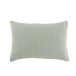Coussin rectangulaire uni en coton menthe 60x40cm Coussin rectangulaire uni en coton menthe 60x40cm