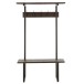 Banc porte manteau en bois de manguier 185x110x35 cm Banc porte manteau en bois de manguier 185x110x35 cm