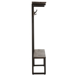 Banc porte manteau en bois de manguier 185x110x35 cm