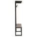Banc porte manteau en bois de manguier 185x110x35 cm Banc porte manteau en bois de manguier 185x110x35 cm