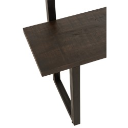 Banc porte manteau en bois de manguier 185x110x35 cm