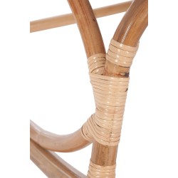 Mecedora de madera natural 110x70x97 cm