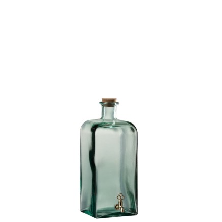 Distributeur Boisson Bouteille Verre Transparent H 39 cm
