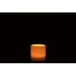 Photophore en verre gris 7x7x8 cm