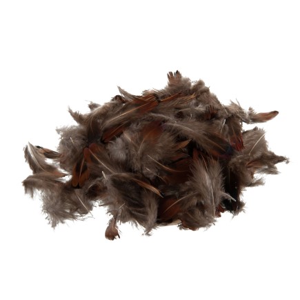 Sachet de 30g de plumes marron 24x24x1.5 cm
