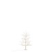 Albero spoglio con luci LED in metallo bianco 77x77x125 cm Albero spoglio con luci LED in metallo bianco 77x77x125 cm
