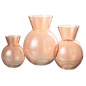 Vaso esférico em vidro laranja 13x13x18 cm Vaso esférico em vidro laranja 13x13x18 cm