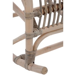Mecedora de madera gris 98x55.5x93.5 cm