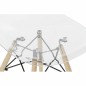 Silla de Comedor DKD Home Decor Natural Metal Transparente Policarbonato Haya (48 x 54 x 80 cm)