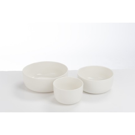 Bol en porcelaine blanc 12x12x7.5 cm