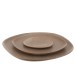 Assiette en céramique marron D26cm Assiette en céramique marron D26cm