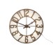 Horloge ronde en métal marron 105x105x10 cm