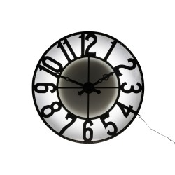Horloge ronde en métal marron 105x105x10 cm