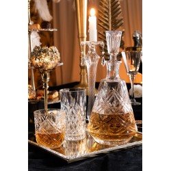 Vaso de whisky con motivos de 9 cm de altura