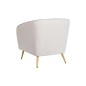Sillón DKD Home Decor Beige Metal Poliéster Marrón claro (70 x 68 x 73 cm)