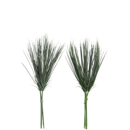 Set de 2 bottes d’herbes en plastique vert 19x10x38 cm