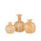 Vase en verre beige 12x12x14 cm Vase en verre beige 12x12x14 cm