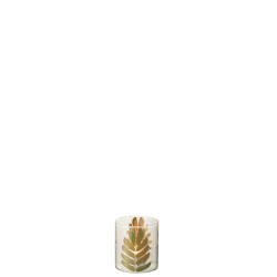 Vase en verre multicouleur 9x9x10 cm