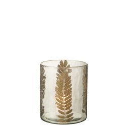 Vase en verre multicouleur 19x19x23 cm