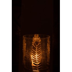 Vase en verre multicouleur 19x19x23 cm