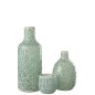 Vase en mosaïque en verre bleu 17x17x26 cm Vase en mosaïque en verre bleu 17x17x26 cm