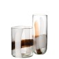 Vase en verre multicouleur 14x14x37 cm Vase en verre multicouleur 14x14x37 cm