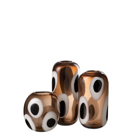 Vase en verre multicouleur 20x14x21 cm