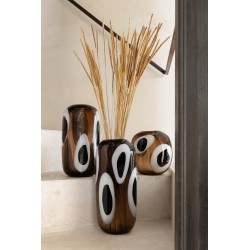 Vase en verre multicouleur 20x14x21 cm
