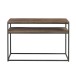 Console en Bois et métal Marron et Noir 120x40x79cm Console en Bois et métal Marron et Noir 120x40x79cm