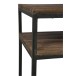 Console en Bois et métal Marron et Noir 120x40x79cm Console en Bois et métal Marron et Noir 120x40x79cm