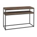 Console en Bois et métal Marron et Noir 120x40x79cm Console en Bois et métal Marron et Noir 120x40x79cm