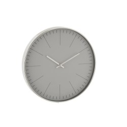 Reloj silvester plástico plata Alt. 39 cm