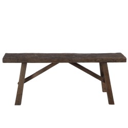 Banc en Bois Marron 120x38,5x44,5cm