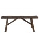 Banc en Bois Marron 120x38,5x44,5cm Banc en Bois Marron 120x38,5x44,5cm