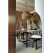 Banc en Bois Marron 120x38,5x44,5cm Banc en Bois Marron 120x38,5x44,5cm