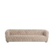 Canapé 3 places en Textile et Bois Beige 241x88,5x66,5cm Canapé 3 places en Textile et Bois Beige 241x88,5x66,5cm