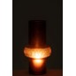Vase avec anneau en verre marron 22x22x41 cm Vase avec anneau en verre marron 22x22x41 cm