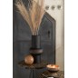 Vase avec anneau en verre marron 22x22x41 cm Vase avec anneau en verre marron 22x22x41 cm