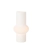 Vase avec anneau en verre blanc 22x22x41 cm Vase avec anneau en verre blanc 22x22x41 cm