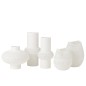 Vase avec anneau en verre blanc 22x22x41 cm Vase avec anneau en verre blanc 22x22x41 cm